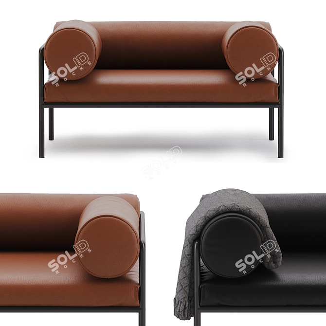 Living Divani Agra Armchair: 2 Colors 3D model image 2