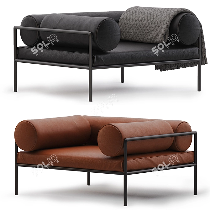 Living Divani Agra Armchair: 2 Colors 3D model image 9