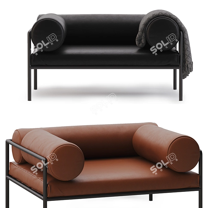 Living Divani Agra Armchair: 2 Colors 3D model image 10