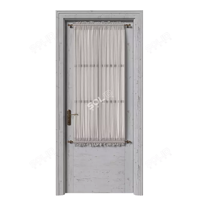  Rustic French Entry Door 3D model image 2