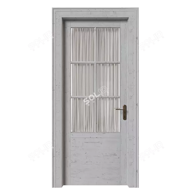  Rustic French Entry Door 3D model image 3