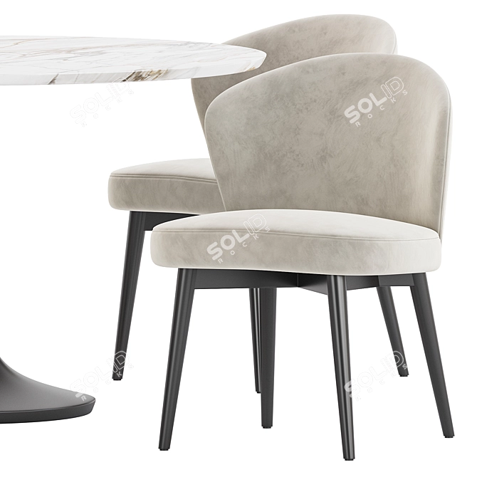 Fargo Dining Set Furniture Collection 3D model image 3