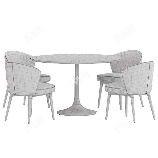 Fargo Dining Set Furniture Collection 3D model image 4