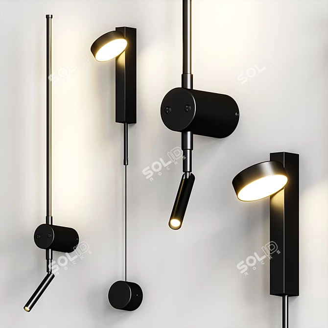 Design Wall Lamps Variety 3D model image 2