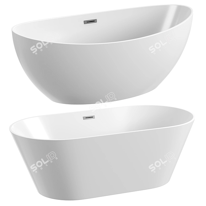 Azario Acrylic Bath Collections 3D model image 1