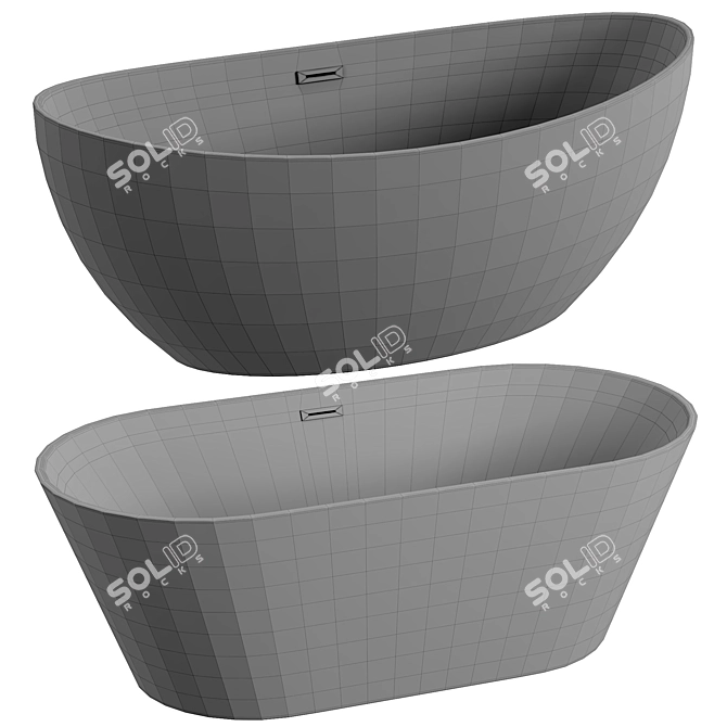 Azario Acrylic Bath Collections 3D model image 3