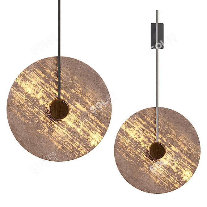 Elegant Joar Wall Lamp 3D model image 2