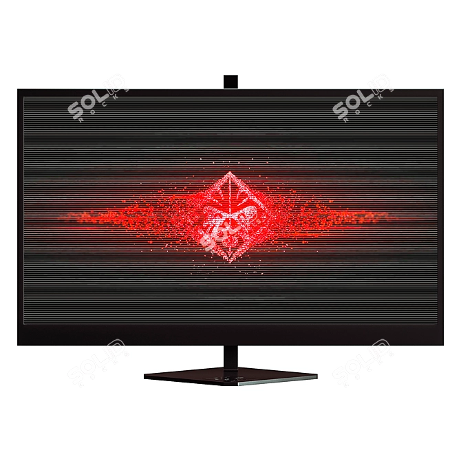 HP Omen 25 Gaming Monitor 3D model image 2