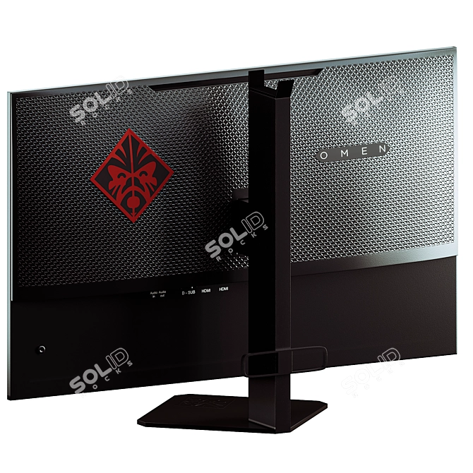 HP Omen 25 Gaming Monitor 3D model image 3