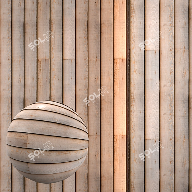 Seamless Wood Texture 4K 3D model image 1