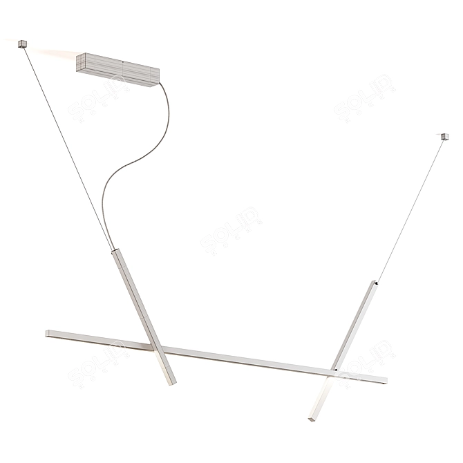 Modern LED Pendant Light Fixture 3D model image 3