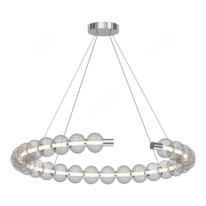 Glamour Crystal Pendant Light 3D model image 1