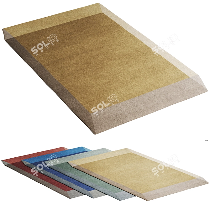 Puik ISO Rectangle Carpet Set 3D model image 3