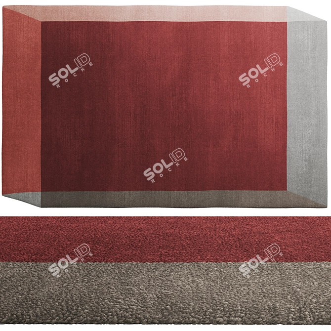 Puik ISO Rectangle Carpet Set 3D model image 6