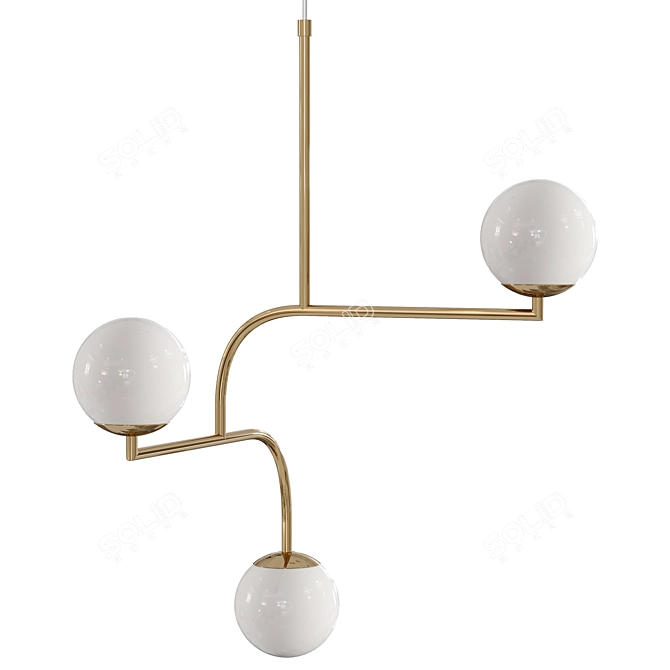 Elegant Pholc MOBIL Pendant Light 3D model image 1