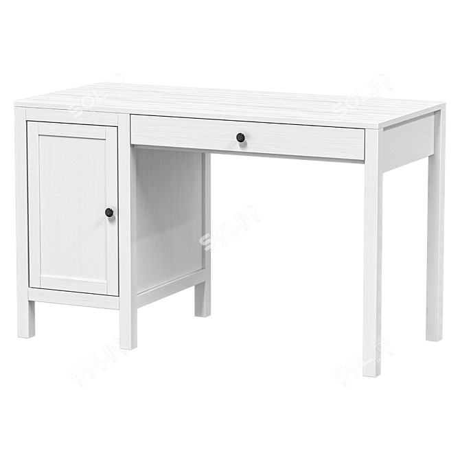 Minimalist HEMNES Desk: Sleek Design 3D model image 3