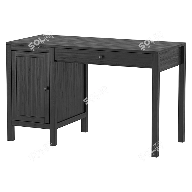 Minimalist HEMNES Desk: Sleek Design 3D model image 4