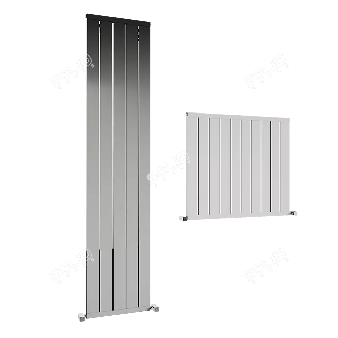 Modern Aluminum Radiator Model 3D model image 1