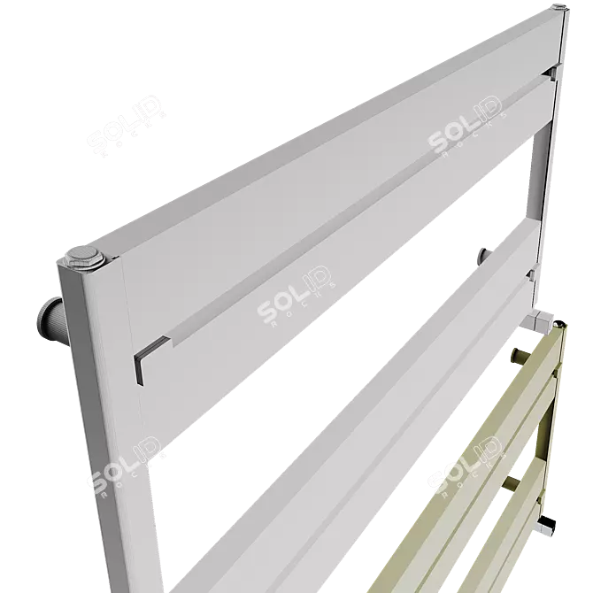 Luxury Aluminum Towel Radiator - Carisa Mack 3D model image 2