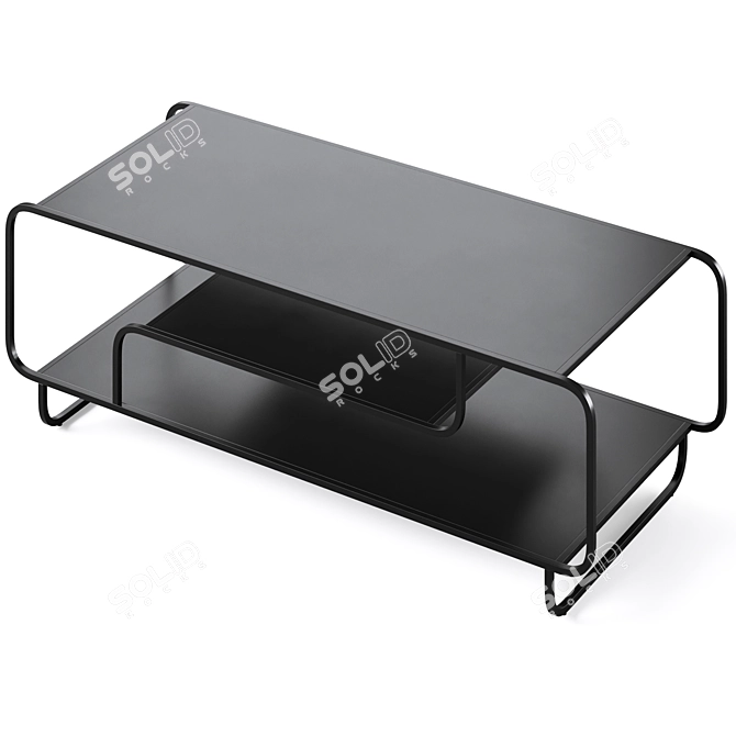 Sleek Alana Coffee Table, Modern 3D model image 2