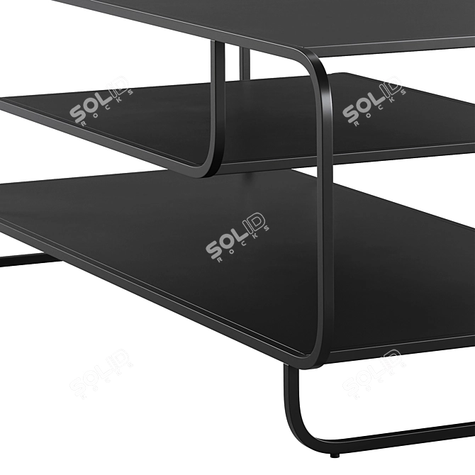 Sleek Alana Coffee Table, Modern 3D model image 3