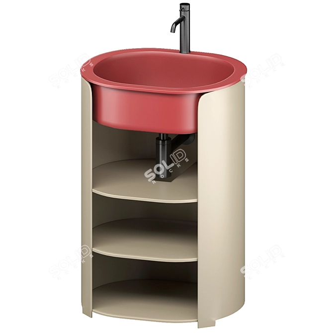 Sleek Tiberio Vanity by Cielo 3D model image 12