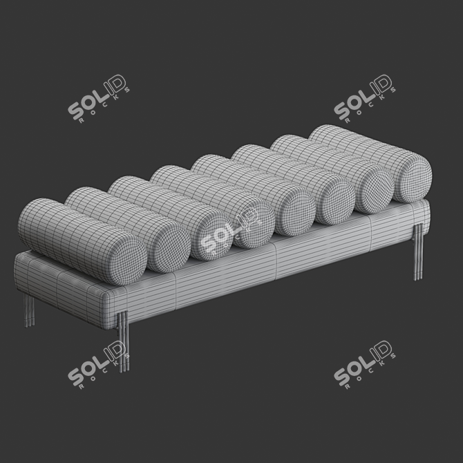 Eichholtz Oxley Bench Luxe Seat 3D model image 5