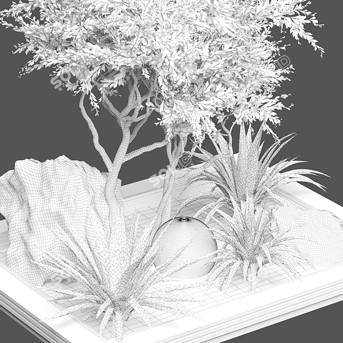 Outdoor Plant 168 3D Model 3D model image 4