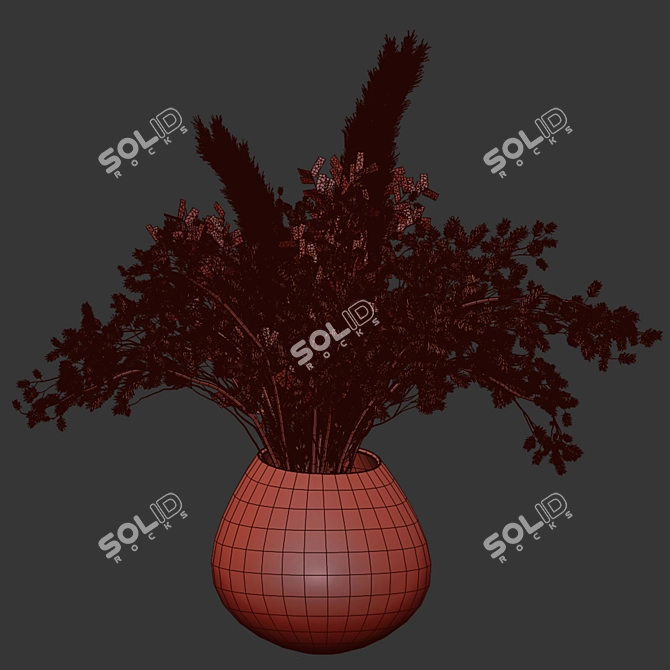 Botanical Essence Planter 3D model image 3