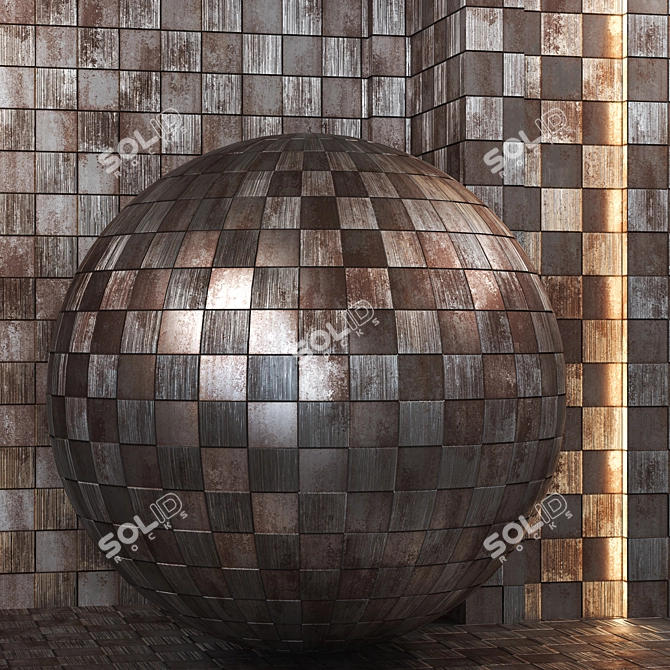 Rusty Metal 4k Texture Set 3D model image 2