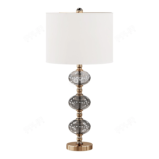 Elegant Marcelo Brass Table Lamps 3D model image 1