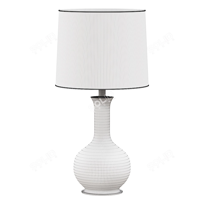 Elegant Minton Desk Light 3D model image 2