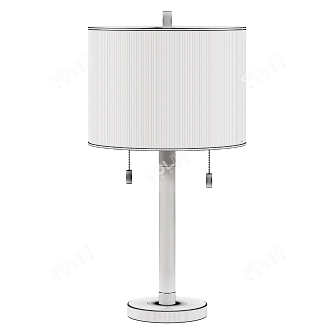  Sleek Metal Table Lamp 3D model image 2