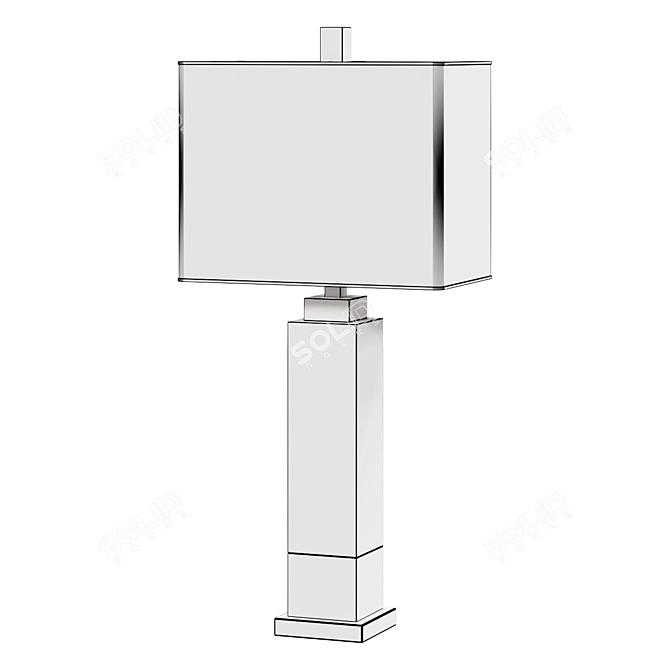 Title: Elegant Alabaster Table Lamp 3D model image 2