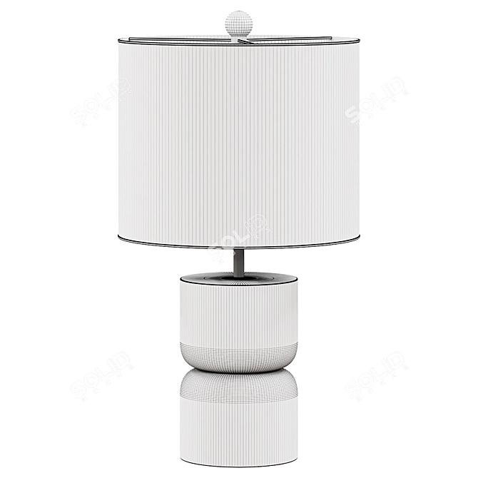 Dark Brown Lastra Table Lamp 3D model image 2