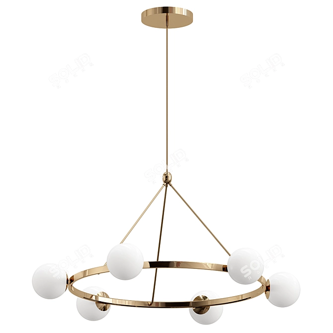 Modern Chandelier by Hayes 5 3D model image 1