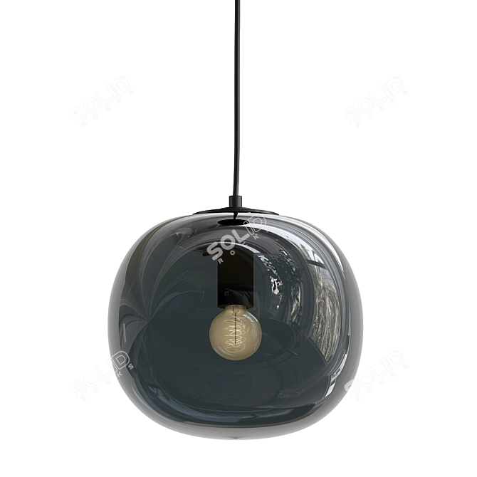 Modern Pendant Light Fixture, Flo 3D model image 1