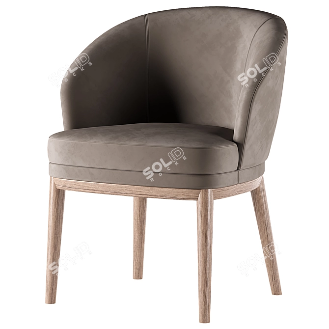 Modern Ruth Chair 3D Model 3D model image 1