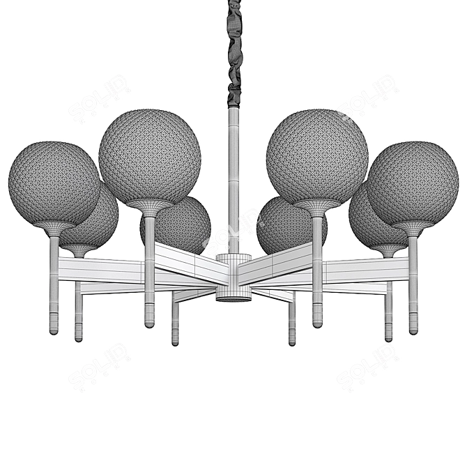 Gola 8 Chandelier Modern Design 3D model image 2