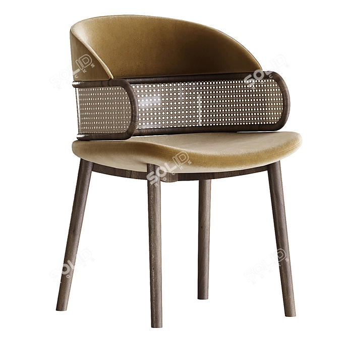 Elegant Mudhif Chair: Timeless Design

(Product Description Translation: "The Mudhif chair is a design masterpiece that integrates local culture 3D model image 1