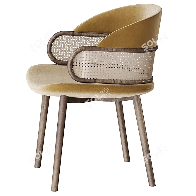 Elegant Mudhif Chair: Timeless Design

(Product Description Translation: "The Mudhif chair is a design masterpiece that integrates local culture 3D model image 2