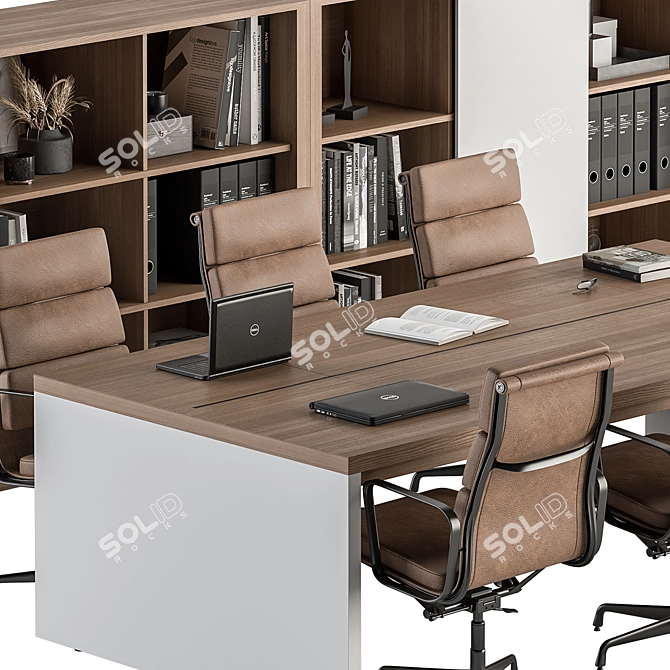 Office Furniture 390 Meeting Table 3D model image 3