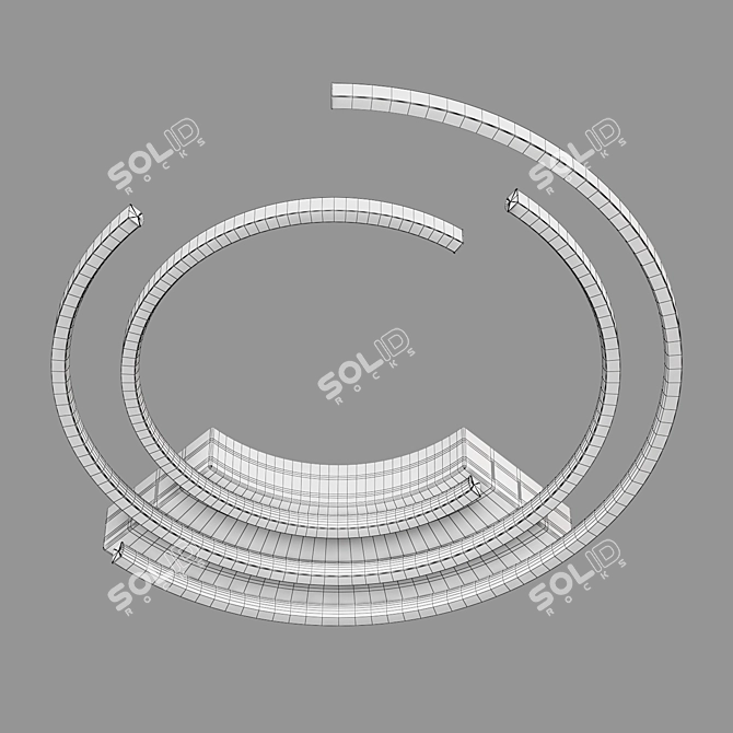 Eurosvet LED Ceiling Light 90248/3 3D model image 3