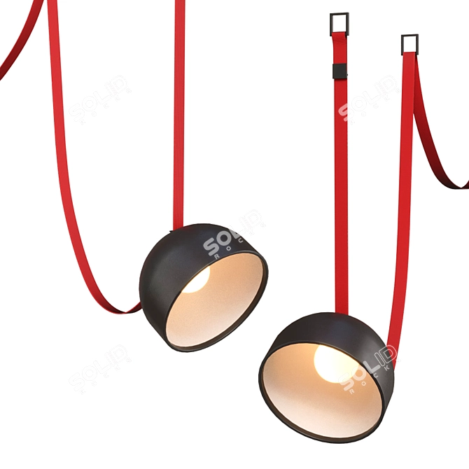 Modern Pendant Light 3D Model 3D model image 1