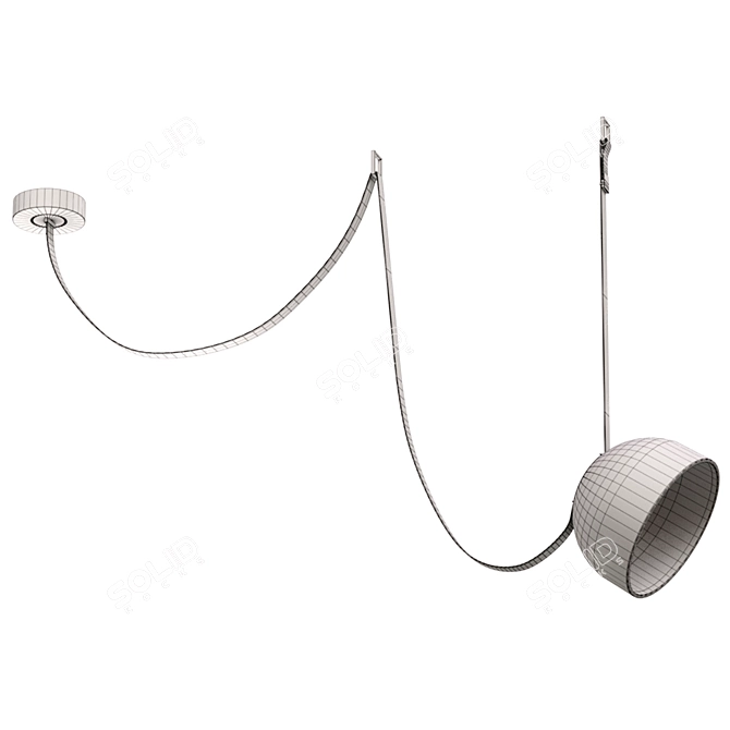 Modern Pendant Light 3D Model 3D model image 5