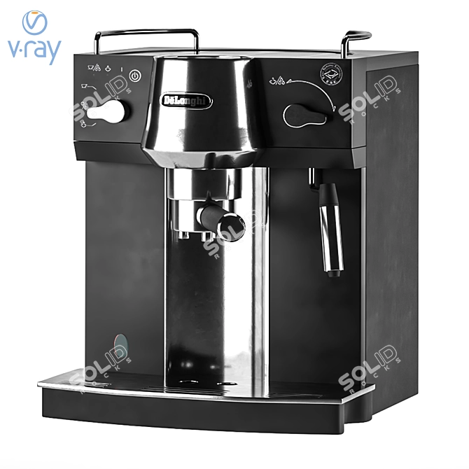 Compact Delonghi EC 820 B 3D model image 3