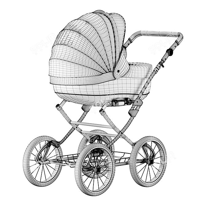 Bebe-mobile Santana Deluxe Stroller 3D model image 3
