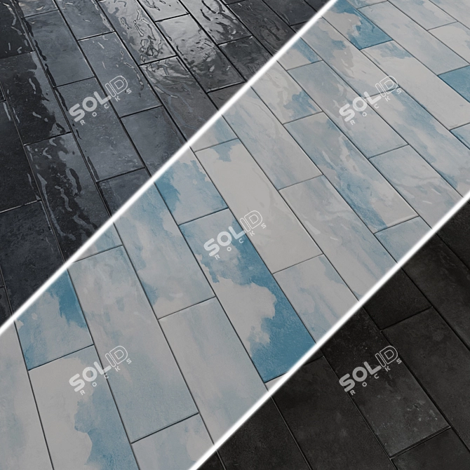 Glossy Wall Tiles TRAKAY Collection 3D model image 5