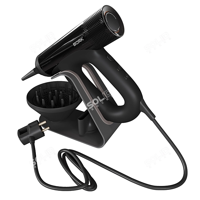 BORK D711 Hair Dryer Stand 3D model image 4