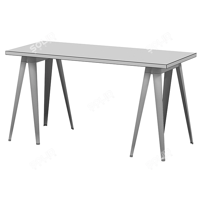  Modern Minimalist IKEA Desk 3D model image 6